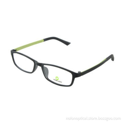 2014 high quality designer ultem optical frames in black with green